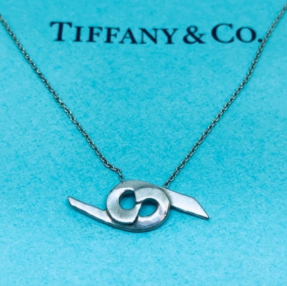 Tiffany & Co. Jewelry - RARE Tiffany & Co. Paloma Picasso 925 Sterling Silver Cancer Zodiac Necklace